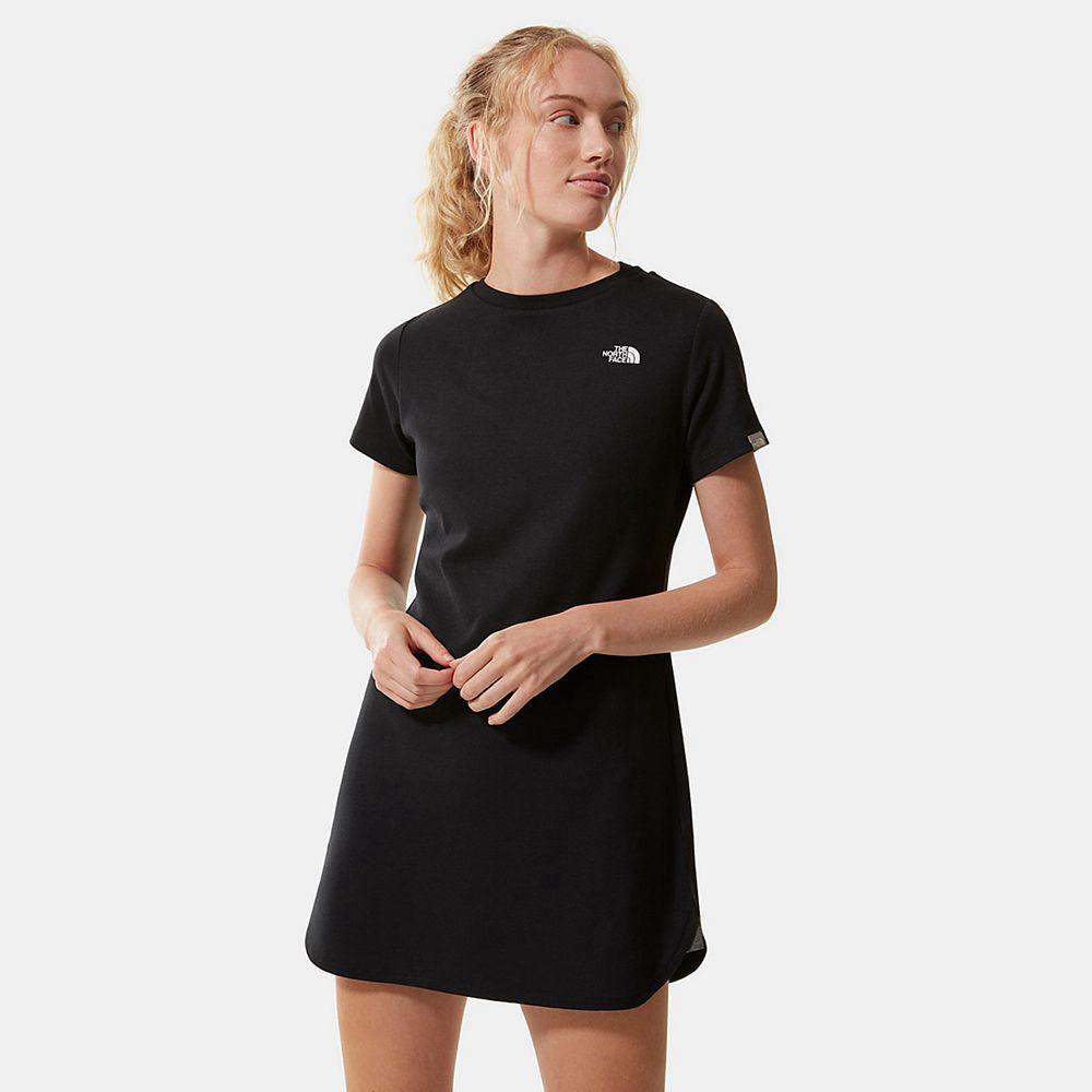 The North Face Simple Dome T-Shirt Γυναικεια Φορέματα - Μαυρα (OSRQ51638)